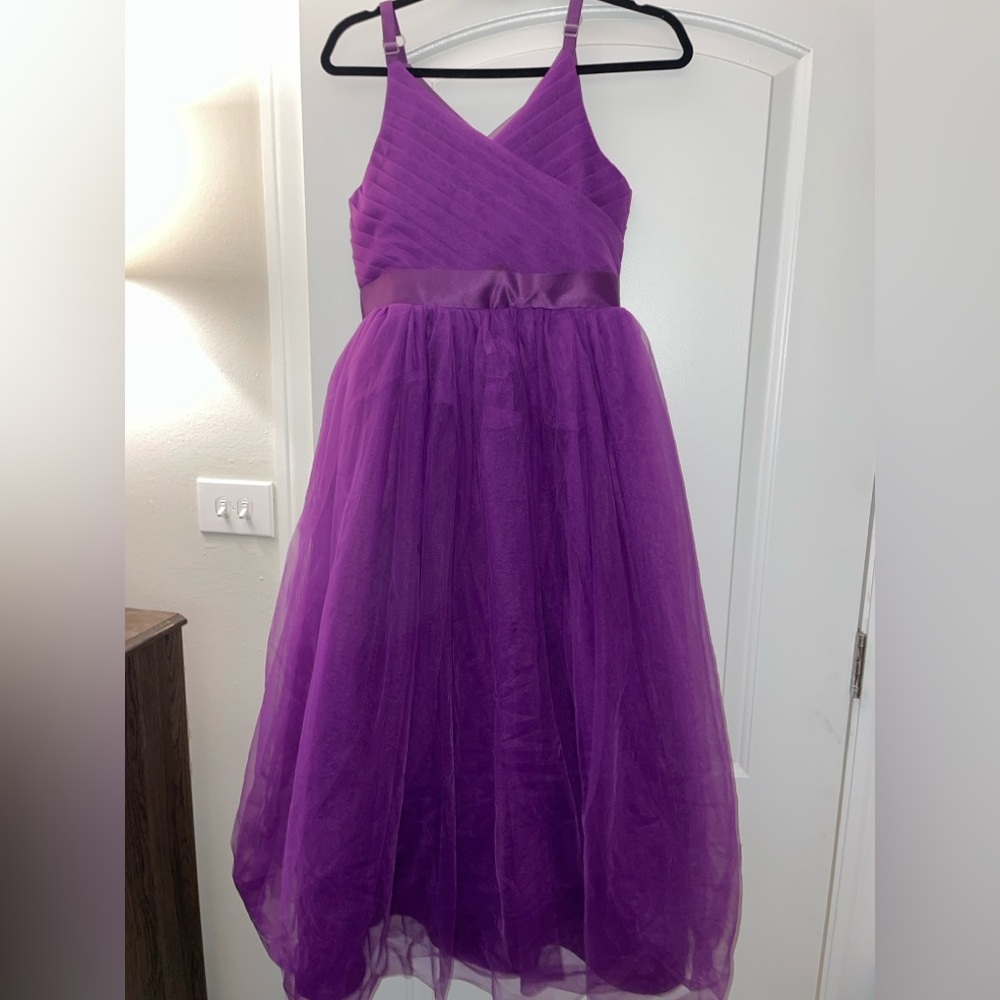 Girls Purple Tulle Dress